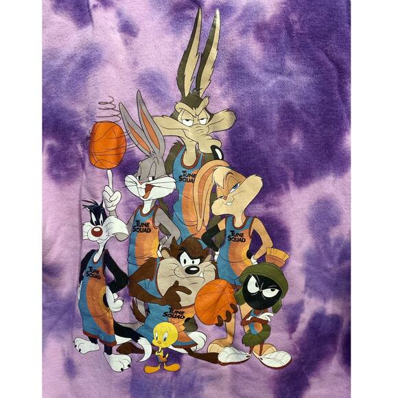Space Jam Looney Tunes Tie Dye Kids Hoodie 9/10 - Picture 5 of 7
